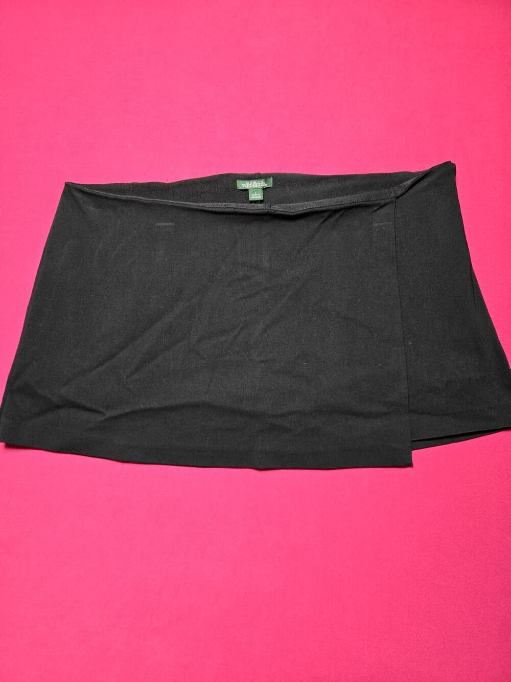 Wild Fable Women’s Black Pleated Mini Skort Size L New